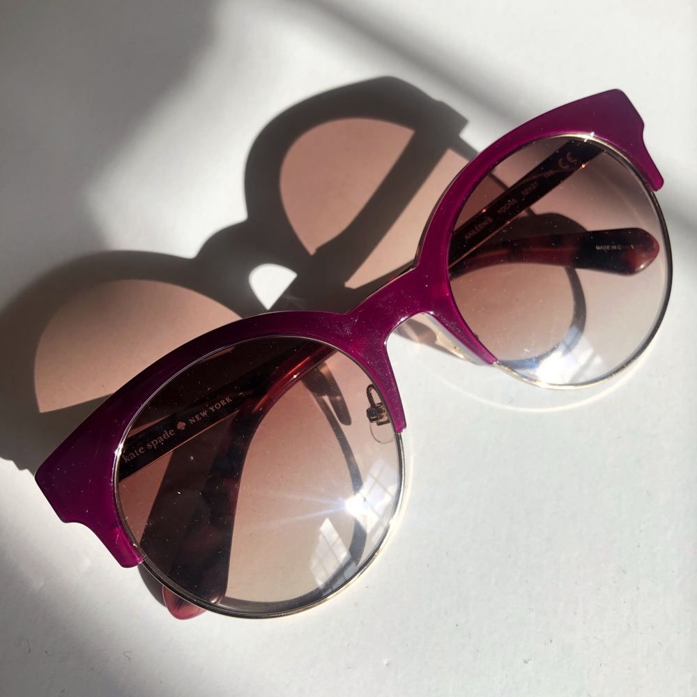 Kate Spade Purple and Gold Sunglasses